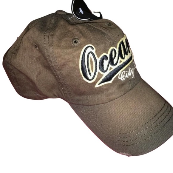 NEW! Brown Ocean City Ball Cap Hat Baseball Cap Vacation Unisex - Picture 8 of 9